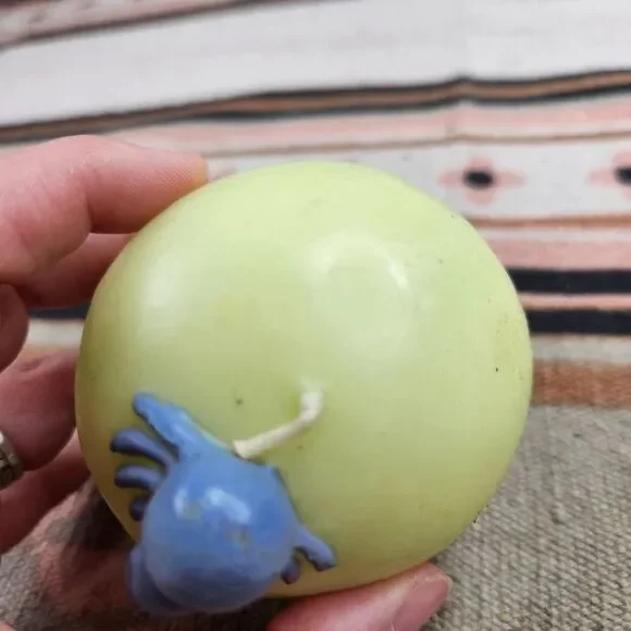 Vintage Halloween Skull Candle Spider 3.5 Inches Tall - Picture 3 of 7